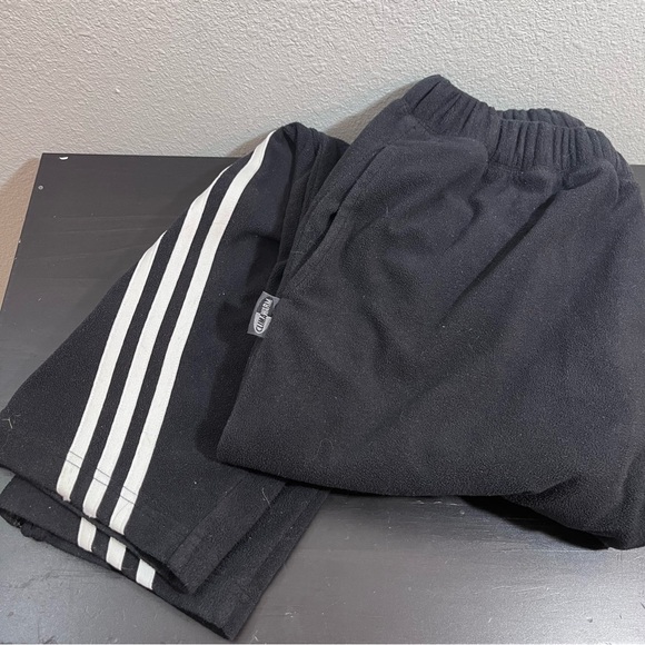 Vintage  Adidas ClimaWarm Fleece Joggers Women’s Size Medium elastic waistband - Picture 12 of 13